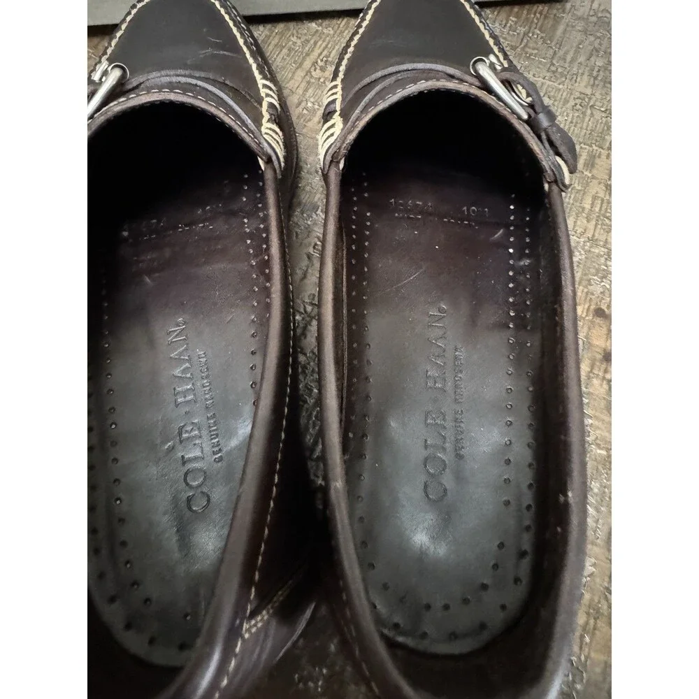 Vintage Cole Haan Brown Leather Classic Loafers Sz 10 M Hand sewn Country